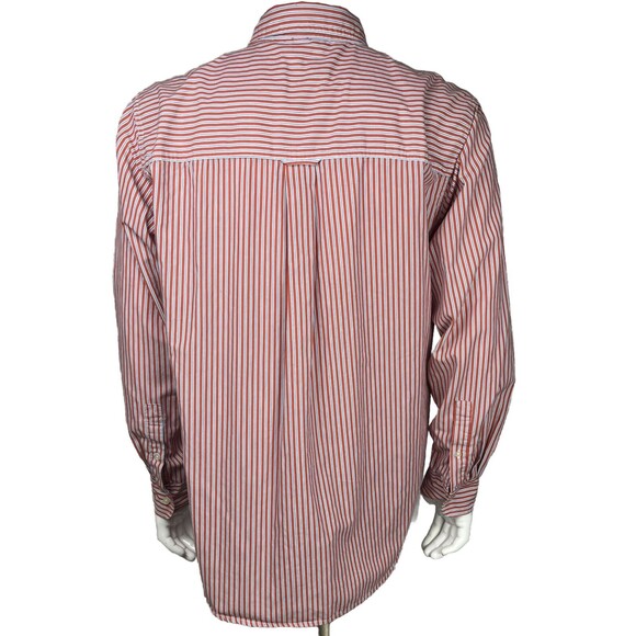 Chaps Ralph Lauren Dress Shirt Long Sleeve Button Down Easy Care Red Men Large - Picture 2 of 4